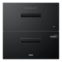 海尔(Haier)消毒柜ZQD115F-EB021嵌入式家用消毒碗柜115L两门三层 紫外线+光波巴氏消毒婴儿奶瓶母婴