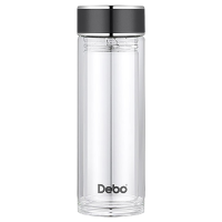 德铂玻璃杯400ML朗格克双层玻璃杯大容量茶杯DEP-911