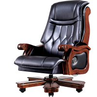 戴劲 老板椅商务大班椅可躺按摩电脑椅升降转椅5轮办公椅PU皮