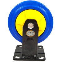 正铎泰 天然橡胶 重型静音胶轮 定向轮6寸150mm /个