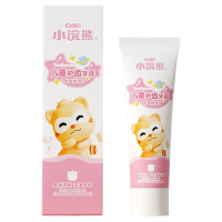 小浣熊牙膏儿童换牙期护齿健齿清新温和不含氟水蜜桃味50g*1支