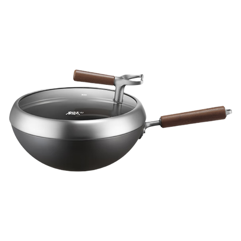 苏泊尔(SUPOR)不粘锅炒锅铁锅有钛铁不粘无涂层复合铁炒锅30cm直径燃气电磁炉通用 CC30YT1