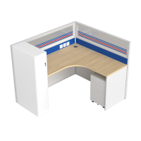 圣斯顿 Z-CJ160160-12C 1600*1600*1200mm 屏风工位木制活动柜钢制衣柜0.7mm 张 蓝/白