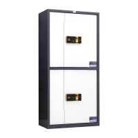 臻远 ZYJJ-80021保密柜密码文件柜保密档案资料柜钢制密码锁保密 灰白套色通双节指纹锁