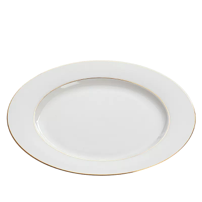 北国风光骨瓷盘碟镶金 TS-BC-10英寸平盘 个