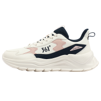 361°女鞋运动鞋新款革面防水厚底增高休闲鞋682326760F