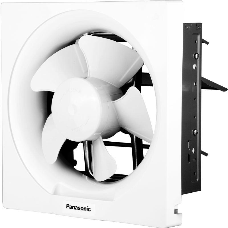松下(Panasonic)壁用厨房卫生间换气扇大风量排气式方型排气扇抽风扇百叶窗墙壁自动10寸直排扇FV-25VWL2