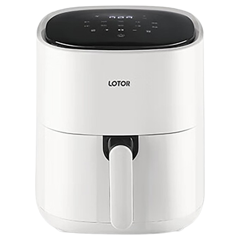 LOTOR空气炸锅5L家用大容量智能无油烟低脂不粘电炸锅白色智能款KQZG-2-BS