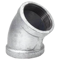 云型巨 镀锌弯头45° 镀锌管件配件 DN20 单位:个
