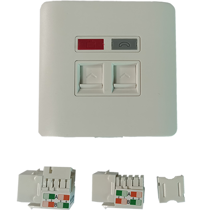 麦通 超五类网络信息面板 双孔/个