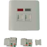 麦通 超五类网络信息面板 双孔/个