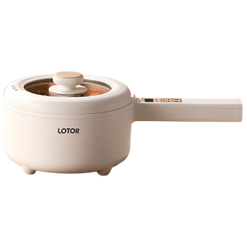 LOTOR电煮锅1.6L迷你学生宿舍多功能电热锅智能款17CL-BS-ZCK