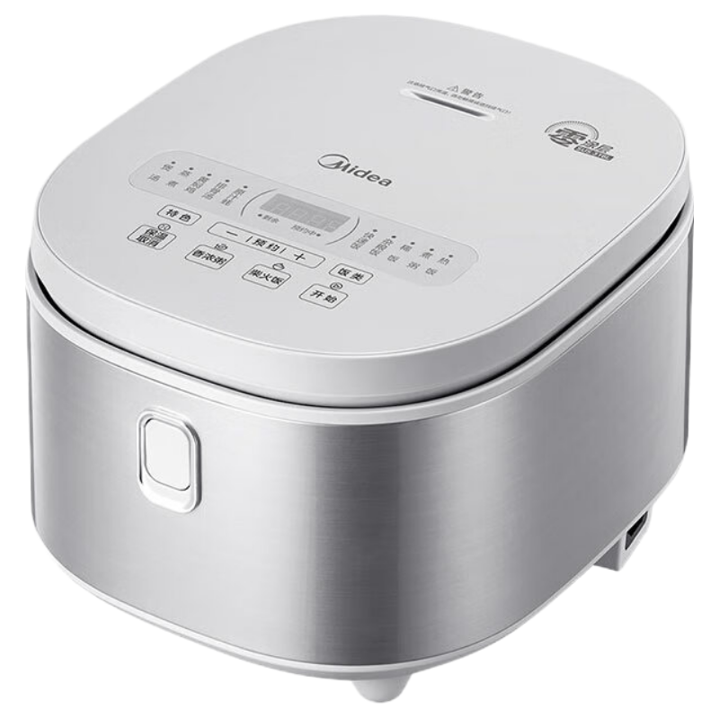 美的(Midea)电饭煲 0涂层电饭锅4升 316L不锈钢内胆3-4人家用多功能无涂层智能预约MB-RE476S