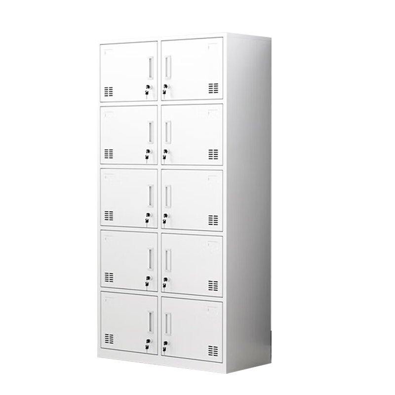 奈高更衣柜储物柜文件柜铁皮衣柜办公衣柜带锁员工柜宿舍十门储物柜