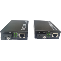 麦通 SC接口 单模双纤 百兆光纤收发器 光电转换器 1550nm 百兆 20KM/对