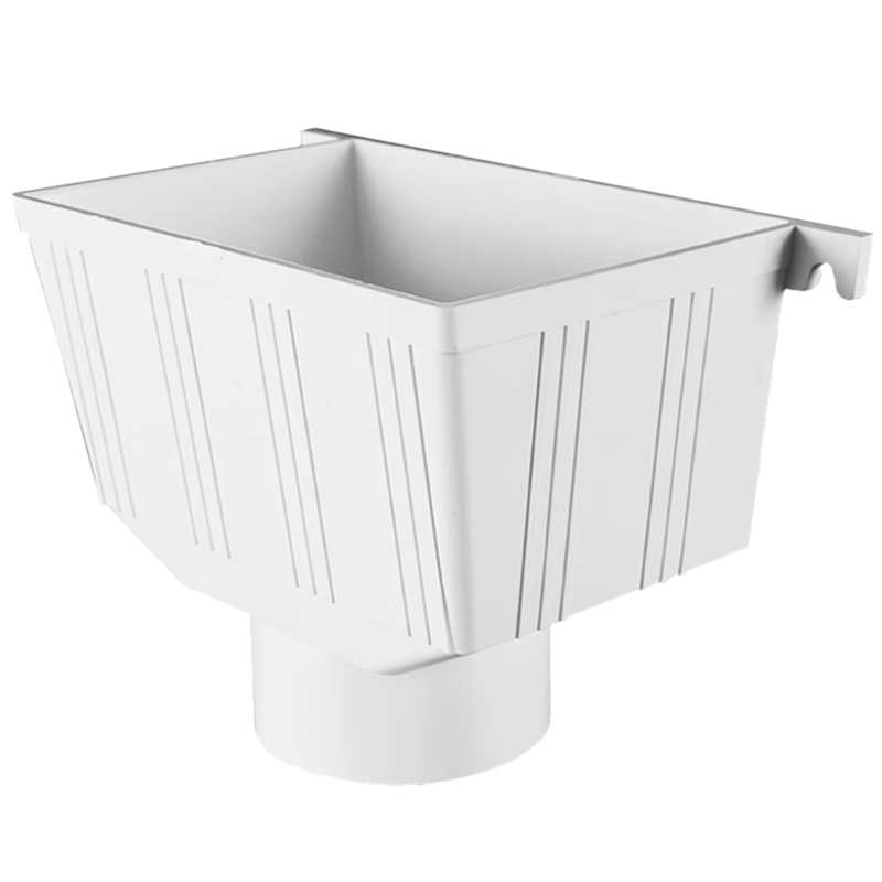 云型巨 PVC排水管雨水斗集水斗落水管斗两用下雨水斗漏水斗 75mm 单位:个