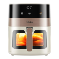 美的(Midea)空气炸锅MF-KZC6381家用6.3升大容量可视智能免翻面电炸锅烹饪机煎烤一体炸锅