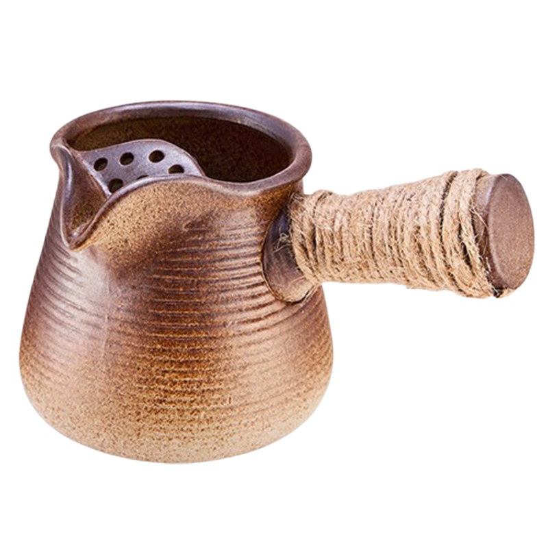 尚烤佳煮茶壶煮茶罐围炉煮茶侧把烤茶罐陶壶炭炉茶具SKJ-398