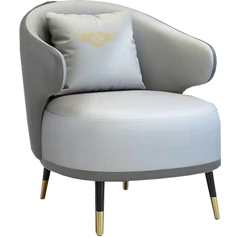 锦北 洽谈沙发组合轻奢售楼处谈判小圆桌洽谈沙发桌子 单人位沙发