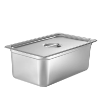 亿安宣 304不锈钢1/2份数盆 32.5*26.5*15cm/个