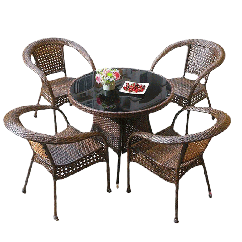 鑫睿辉 户外藤编圆桌 休闲桌 个