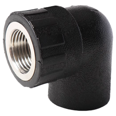 云型巨 PE内丝弯头 PE管配件饮用水自来水管硬管配件 25*6分(3/4) 单位:个