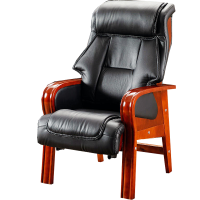 锦北 老板椅经理椅办公椅可躺座椅大班椅四脚老人椅 PU皮