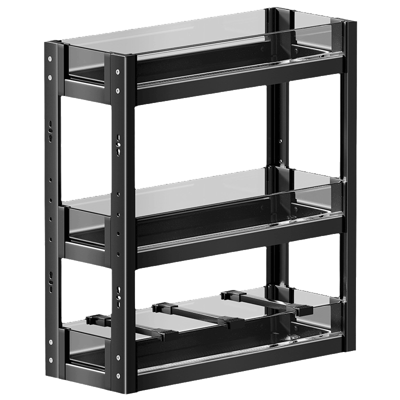 调味调料拉篮厨房橱柜窄柜抽屉式极窄小尺寸柜内抽拉式置物架收纳