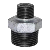 盛京联硕 镀锌六角变径对丝接头 DN25×20[1寸变6分] 个