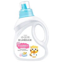 小浣熊洗衣液婴幼儿宝宝洗衣皂液无荧光剂增白剂抑菌驱螨洗衣液1L