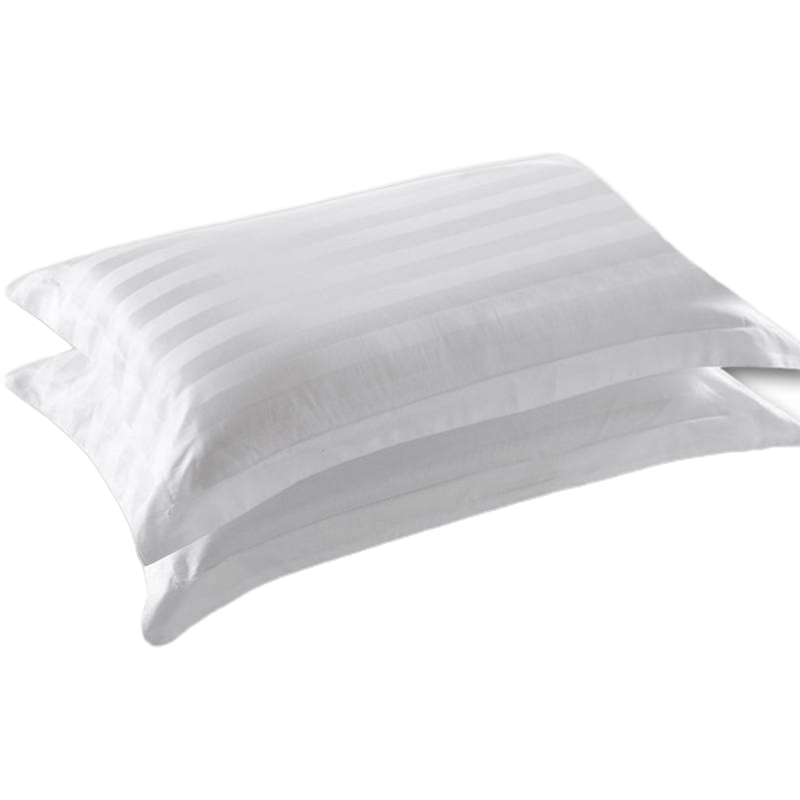 中盈惠彩 全棉缎条白色枕套 ZT-01 60*90cm 个