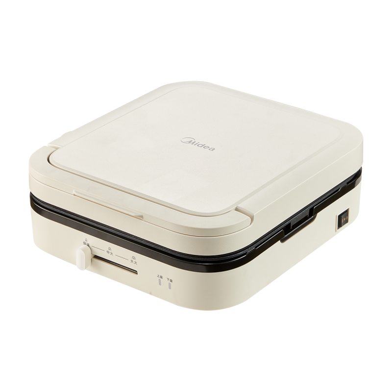 美的(Midea)电饼铛家用下盘可拆洗大火力早餐机煎烤锅双面加热加深大尺寸蒸汽烙饼烤肉锅MC-JKE28