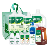 Uspick+ 悠选除菌衣物清洁组合洗衣液柔顺剂消毒液餐具净洁 11.3kg