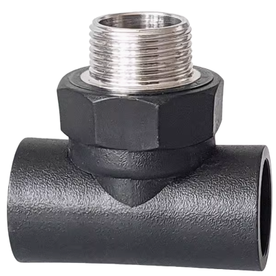 云型巨 PE外丝三通 PE管配件饮用水自来水管硬管配件 20*4分(1/2) 单位:个