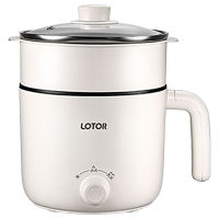 LOTOR电煮锅多功能不沾蒸笼餐具款迷你电热锅60C-5-MB-BZ-SLZL-CJ