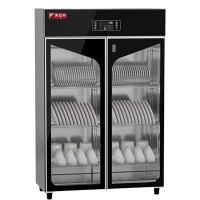 芙伦特 商用消毒柜商用消毒柜热风循环不锈钢立式高温双开门大容量消毒碗柜单位厨房食堂 双门消毒柜 FLT-ZTP-2A