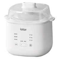 LOTOR电炖锅1L小容量多功能白瓷内胆电砂锅标准款DDZ10-MB-ZCK