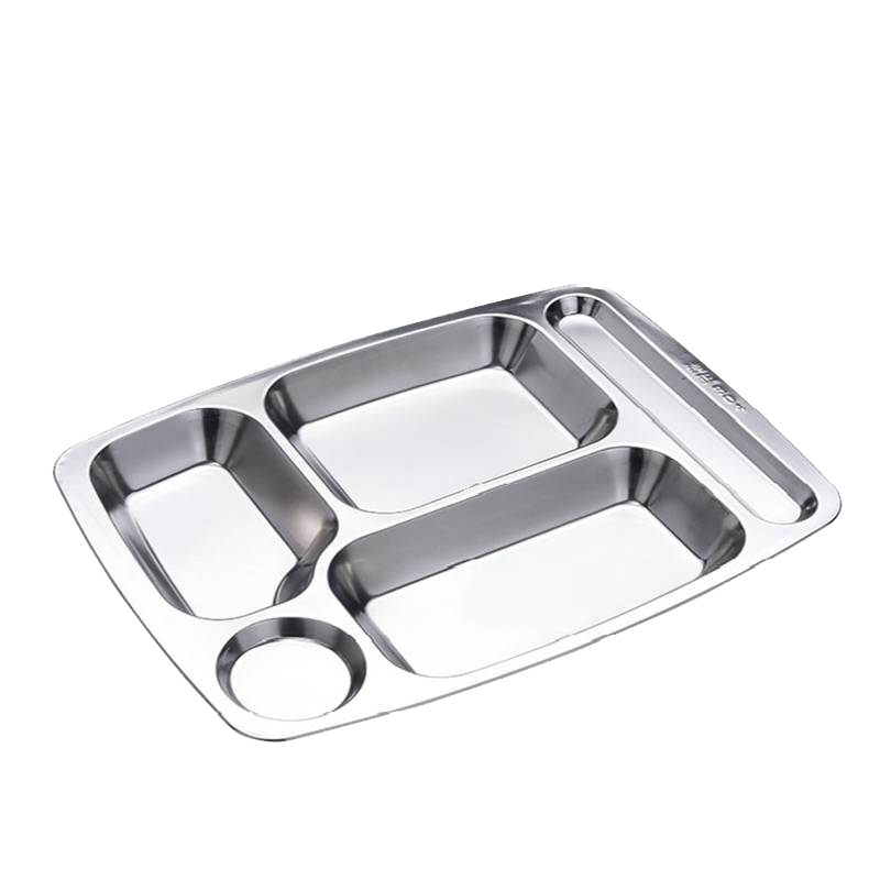 安立洁康 304加厚不锈钢餐盘 大六格(个)