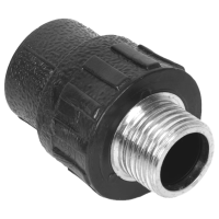 云型巨 PE外丝直接 PE管配件饮用水自来水管硬管配件 25*4分(1/2) 单位:个