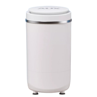 奥克斯(AUX)脱水机家用小型不锈钢迷你甩干机单甩干脱水桶_大容量触控款