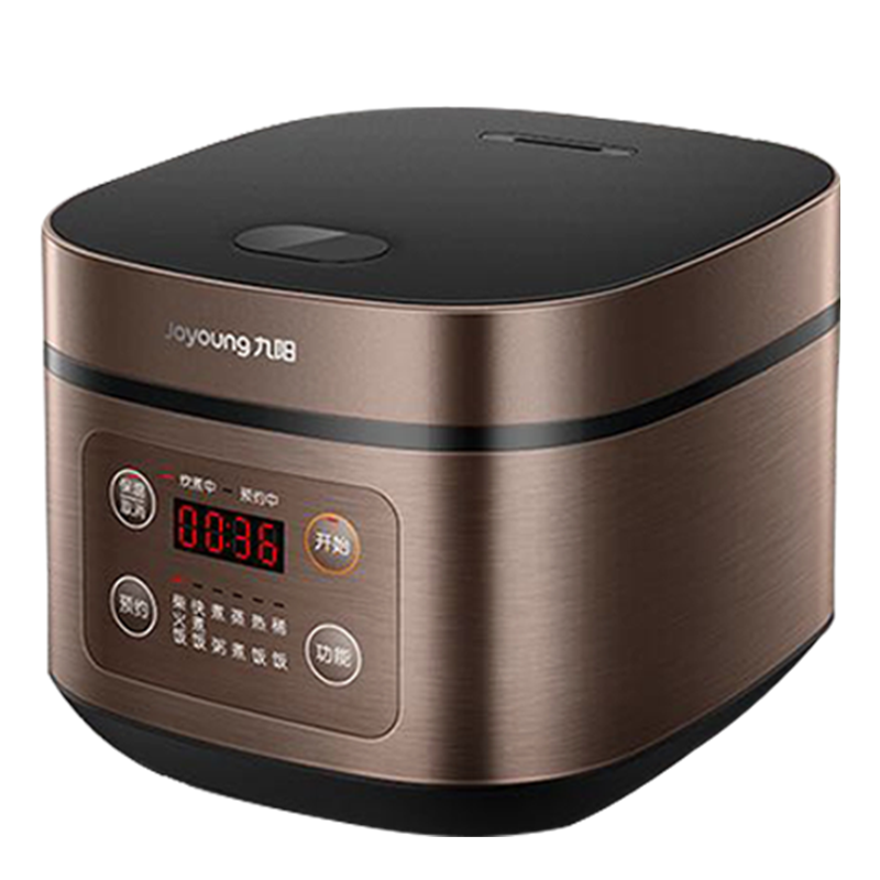 九阳(Joyoung)电饭煲 家用电饭锅 4L大容量柴火饭智能预约多功能焖煮防溢官方旗舰店正品F-40FZ820深栗棕