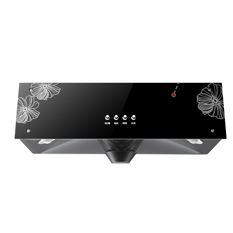 纳丽雅(Naliya)大吸力抽油烟机家用厨房出中式小型老式顶吸油烟机_普通圆锥网-顶配体感清洗自行安装-2米烟管