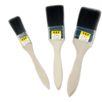 油漆刷扁油刷 纯黑猪鬃毛刷刷子半寸12mm 把