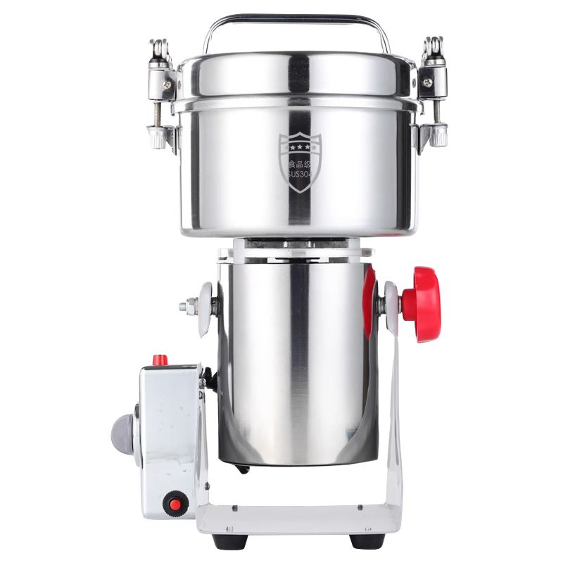 家用料理机电动粉碎机干打磨面粉料理机三七中药材商用时光旧巷米胡椒咖啡豆搅器 800克升级款(加大功率铜电机)304粉碎仓