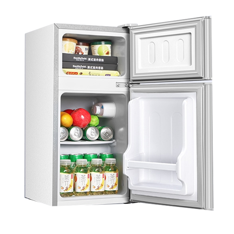 志高(CHIGO)小冰箱家用小型宿舍租房用办公室双门电冰箱_银色98LM170AW一级铜管