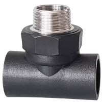 云型巨 PE外丝三通 PE管配件饮用水自来水管硬管配件 32*4分(1/2) 单位:个