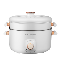 荣事达电火锅5L电煮锅蒸煮一体多功能不粘锅RHG529M