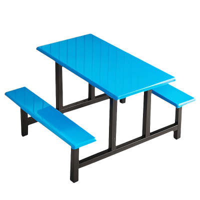 赛颐盛食堂连体餐桌1600*1400*750mm套