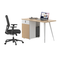 高乐昇奥钢架办公桌带柜ZH6001办公桌张