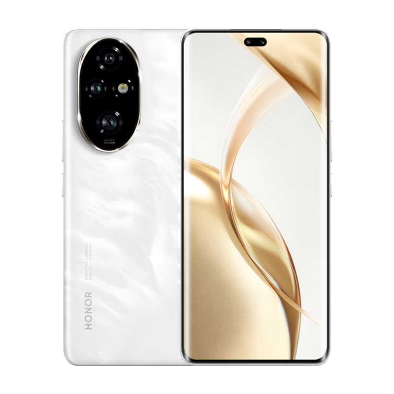 荣耀200 Pro 12GB+256GB月影白 5000万雅顾光影主摄 荣耀绿洲护眼屏 第三代骁龙8s 5200mAh青海湖电池 5G智能手机